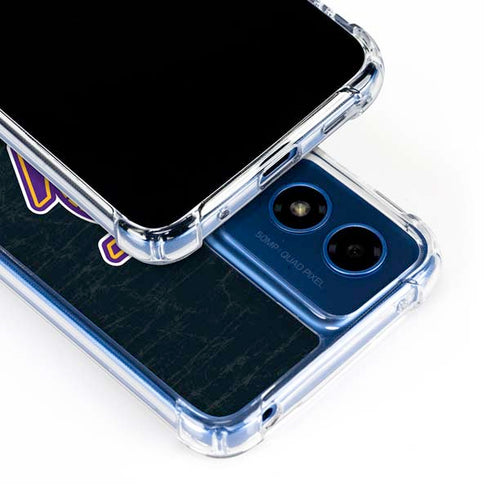 NBA Los Angeles Lakers Secondary Logo Moto G 5G (2024) Clear Case